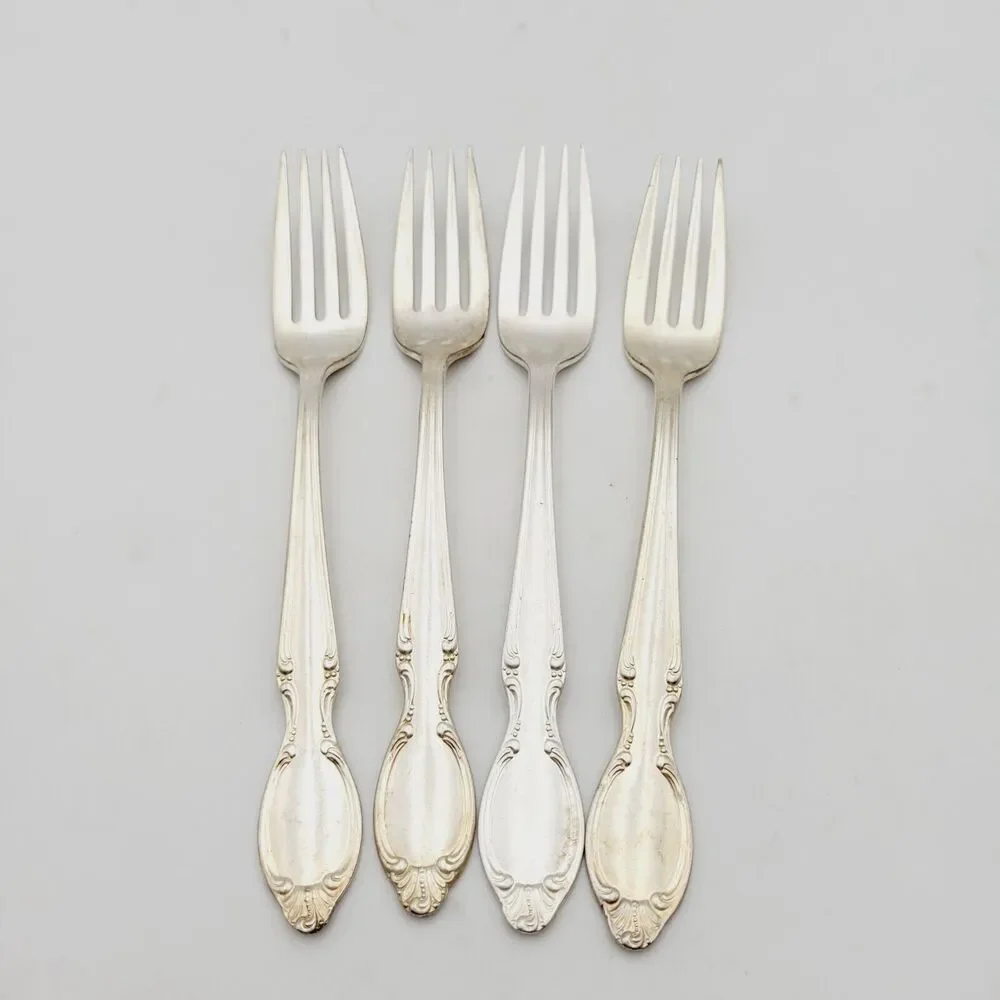 Rogers Bros International Silverplate Set 4 Dinner Forks 1959 REFLECTION 1847